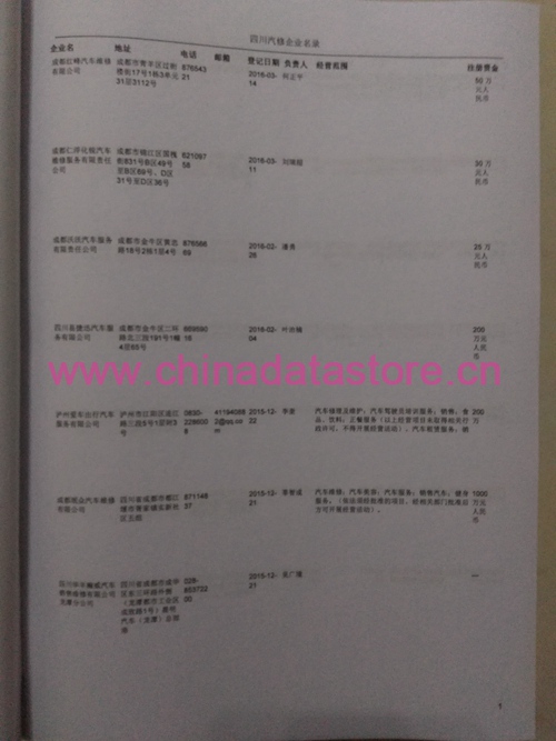 中國四川汽修企業(yè)黃頁可開展精準(zhǔn)營銷，電話營銷、郵件營銷、傳真營銷等等多管齊下，圓您銷售冠軍夢(mèng)