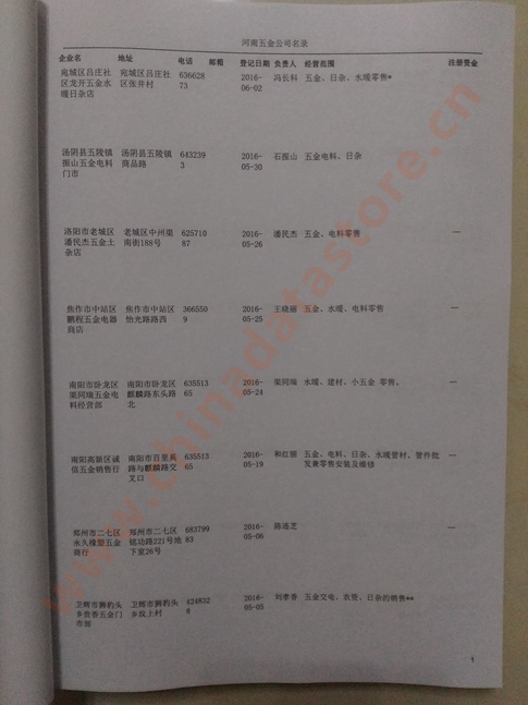 河南五金企業(yè)黃頁可開展精準(zhǔn)營銷，電話營銷、郵件營銷、傳真營銷等等多管齊下，圓您銷售冠軍夢